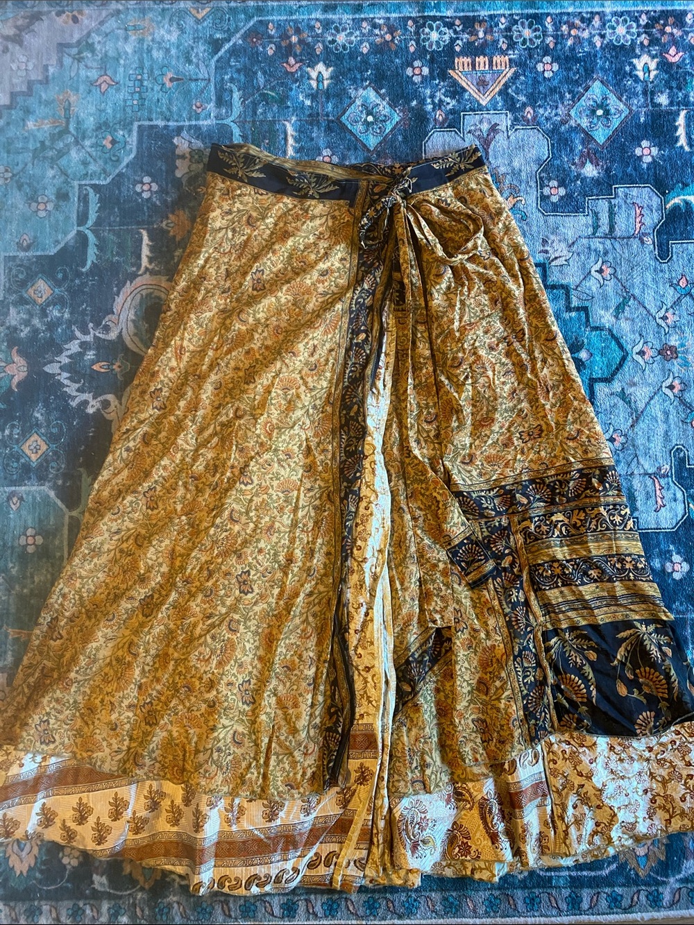 Darn Good Yarn adjustable/reversable sari skirt